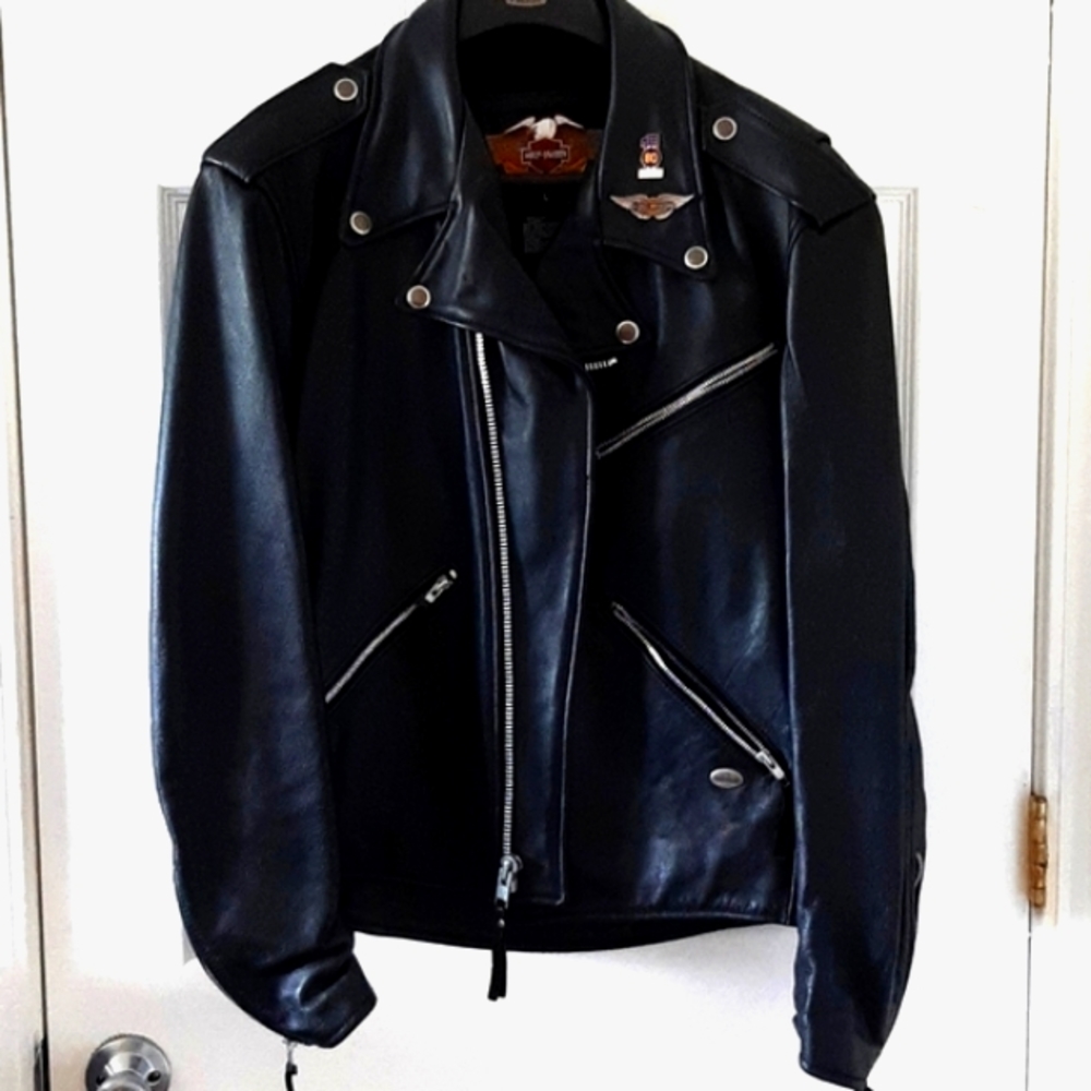 Harley Davidson Black Leather Jacket